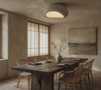 Deckenleuchte Kiesel Wabi-Sabi LED Organisch Japandi